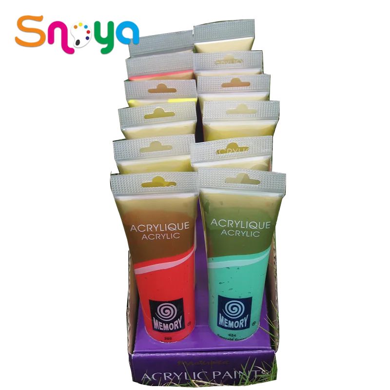 KTX-059859 Acrylic Paint Set for Kids - 24 Colours, 30mL Each, Ideal for Canvas and Paper