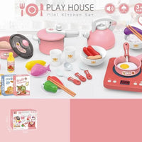 HKM-737171 Pretend Play Cooking Kitchen Toy Set for Kids Ages 2-13, Plastic Cooking Tools and Accessories