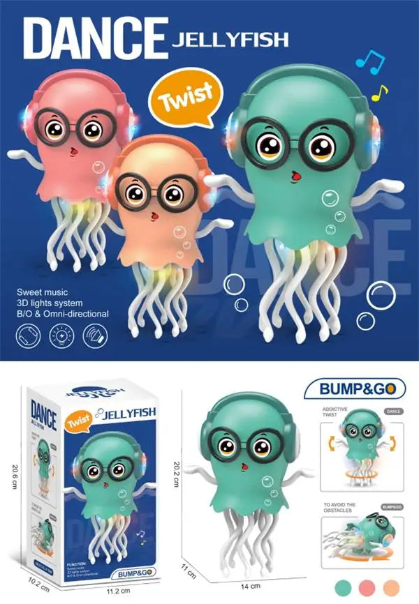 HKM-018579 Dancing Octopus Toy with Auto-Sensing and Obstacle Avoidance for Kids aged 5-7
