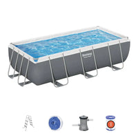 HKM-176019 Large Rectangular Steel Frame Swimming Pool for Outdoor Use