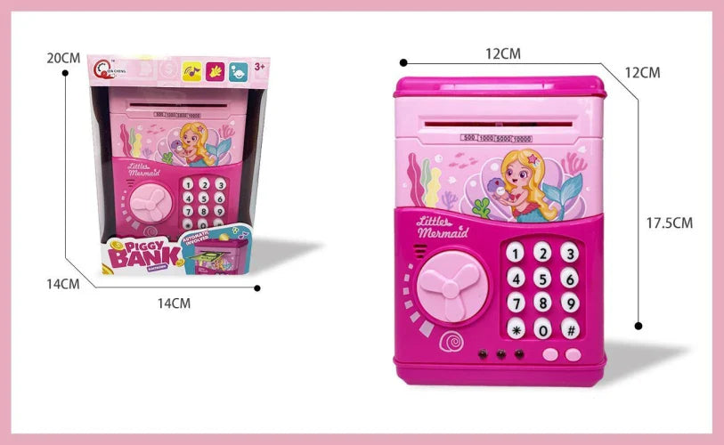 HKM-442259 Digital Password Electronic ATM Piggy Bank for Kids - Safe Plastic Money Saving Box