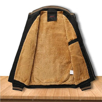HKM-193491 Mens Winter Iacket Coat Velvet Thickened Cold Resistant Warm Windproof Waterproof Plush Standing Collar Men's Coats