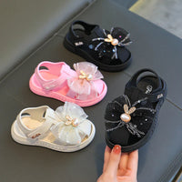 HKM-558547 OEM Beautiful Soft Rubber Baby Girls' Casual Shoes Hot Selling Cute Newborn Princess Shoes with Soft Breathable Bottom