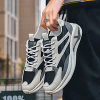 HKM-196947 JSYWD-300 Men's Casual Running Shoes Lightweight Soft Mesh Comfortable Breathable PU Insole Anti-Slip for Spring & Autumn