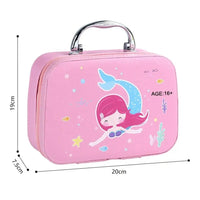 HKM-637715 Children's Real Cosmetics Makeup Set with Nail Polish and Custom Brushes for Ages 2-14
