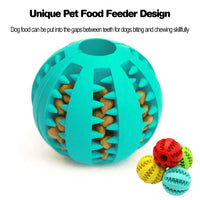 HKM-290771 Interactive Non-toxic Solid Rubber Dog Ball Toy - Bite Resistant Squeaky Chew Accessory