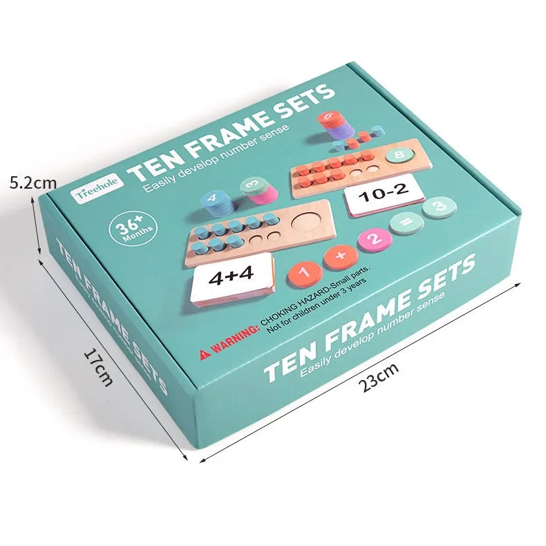 KTX-426067 Wooden Number Cognition Learning Toys for Preschool and Toddlers