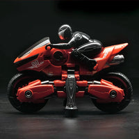 HKM-212883 2.4G Remote Control Stunt Motorcycle for Kids - 360° Rotation, Durable Red Mini Car, Indoor/Outdoor Fun
