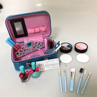 HKM-836627 Kids Real Washable Lip Gloss and Mini Nail Makeup Kit Set for Girls
