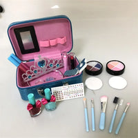 HKM-836627 Kids Real Washable Lip Gloss and Mini Nail Makeup Kit Set for Girls