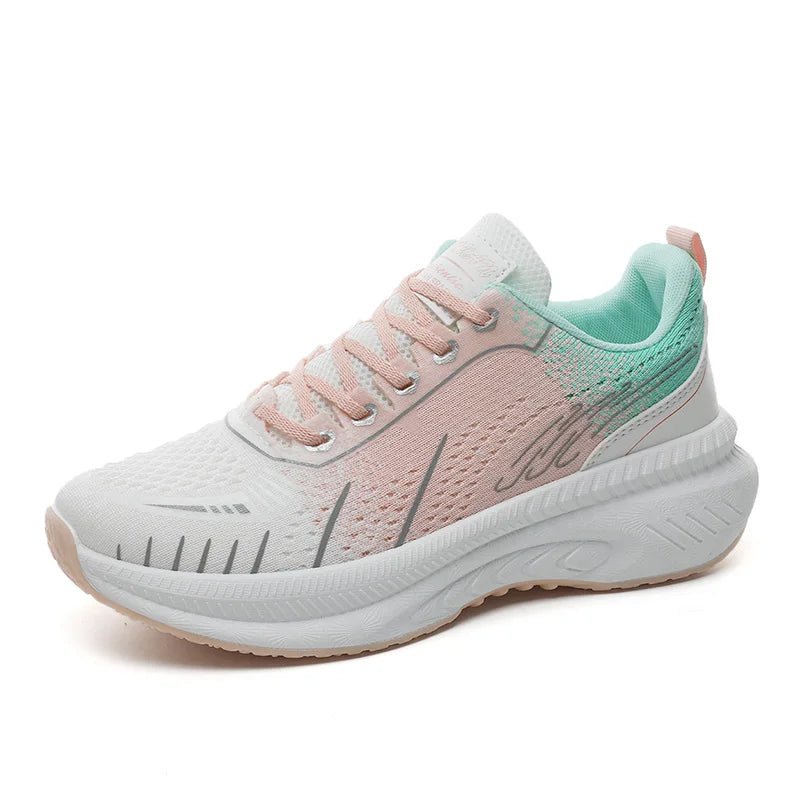 HKM-081683 K2501 New Mesh Breathable Casual Shoes Summer Versatile Lightweight Sports Shoes Student Durable Running Shoes