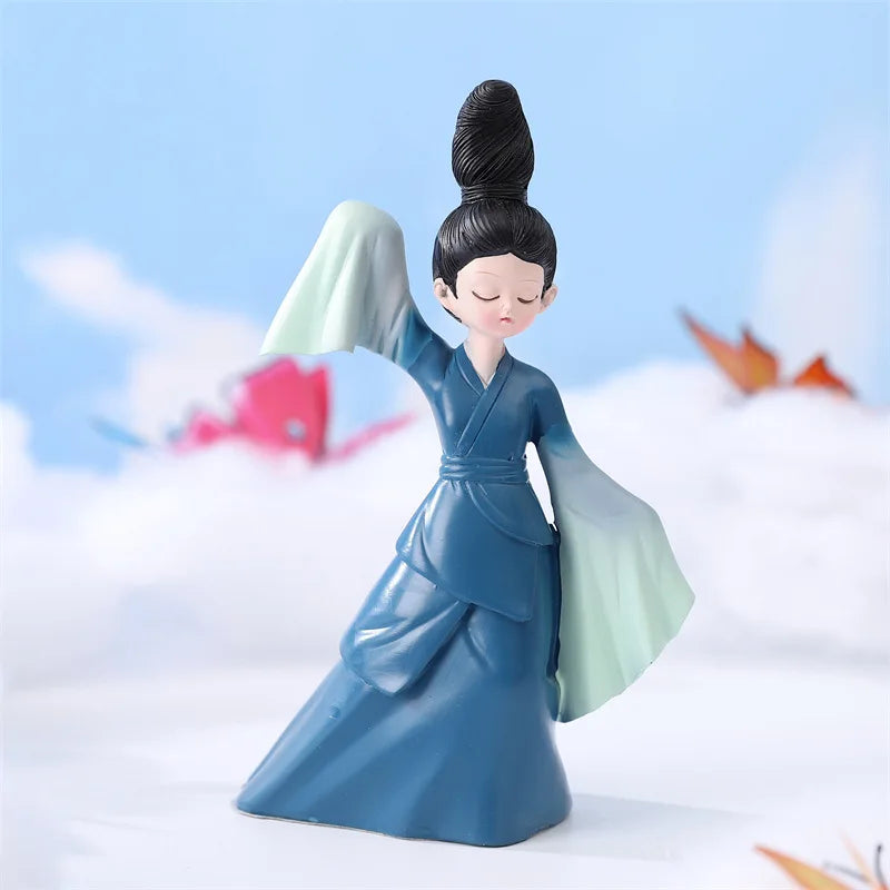 KTX-109587 Antique Inspired PVC Action Figure of Chinese Beauty Lady