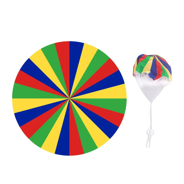 KTX-692819 Mini Play Soldier Parachute Toy - Hand Throwing Outdoor Paratrooper Games for Kids
