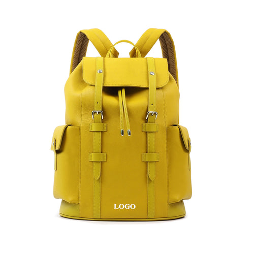 NOVOTE Outdoor Large Capacity Drawstring Pouch Backpack PU Leather Strap Carry System Polyester Multiple Colors Travel