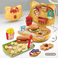 HKM-620755 Educational Plastic Kitchen Playset Backpack for Kids Ages 2-13