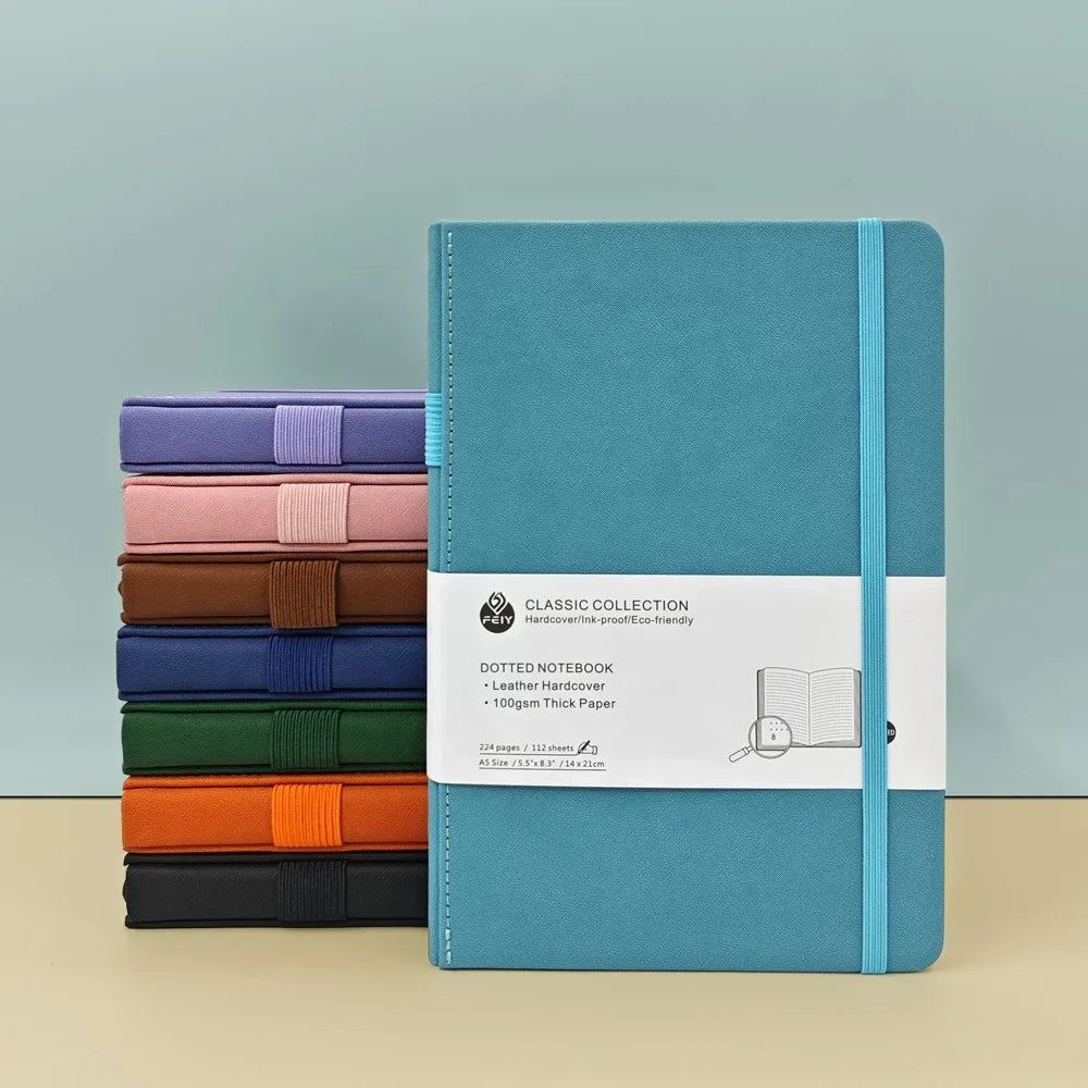 KTX-701715 Personalised A4 Leather Notebook Gift Set for Students