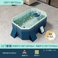 HKM-848339 Large Rectangular Above Ground Swimming Pool for Outdoor Use