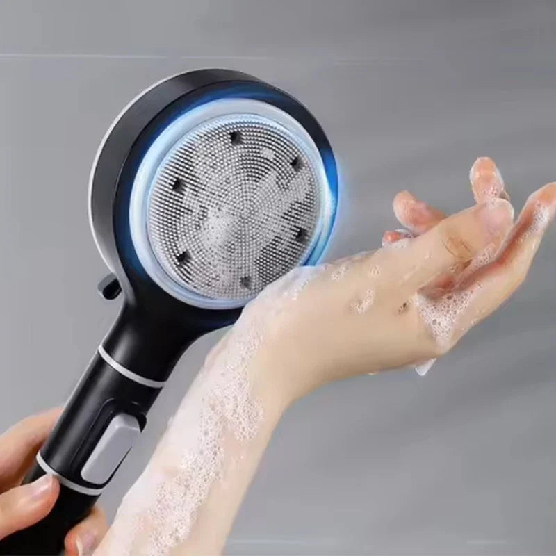 KTX-310547 Pressurised Silver Shower Head for High Water Flow in Bathrooms