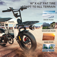 Eu Us Warehouse Factory Direct Coswheel T16 Original E-Bike Fatbike 1000W Ebike 48v 750w 16Inch Fat Tire Cheap Electric Bike