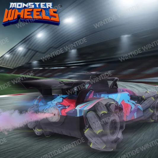 HKM-459219 Remote Control LED Racing Car for Kids - 2.4G Wireless Stunt Vehicle Suitable for Ages 5 and Up