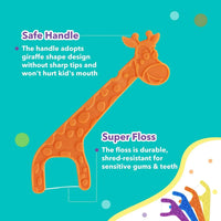 HKM-438611 Biodegradable PLA Corn Dental Floss Picks for Kids