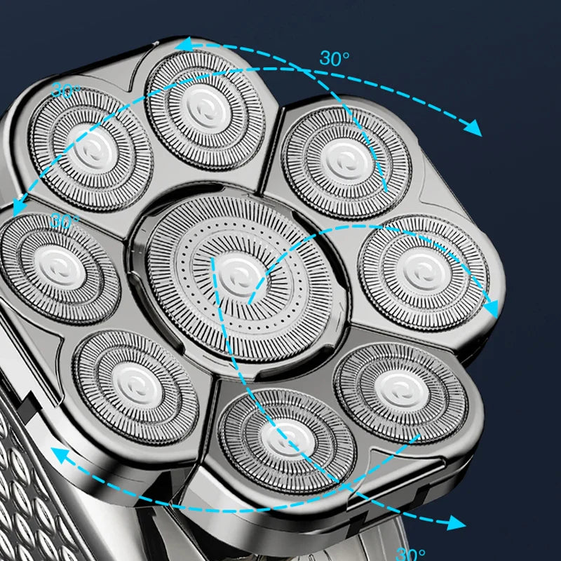 HKM-390035 Suttik LK-9300 Men's Electric Razor with 9D Floating Head and IPX6 Waterproof Design