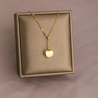 HKM-051219 Stainless Steel Jewelry Wholesale Women's Titanium Steel Necklaces Heart-shaped Sunflower Jewel Animal Pendant Necklaces