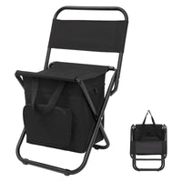 Outdoors Hiking Camping Travel Foldable Fishing Chair Compact Portable Backrest Stool