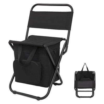 Outdoors Hiking Camping Travel Foldable Fishing Chair Compact Portable Backrest Stool