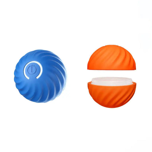 KTX-454611 Durable Interactive Rolling Ball Toy for Dogs, Replaceable Housing for Training and Chewing