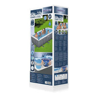 HKM-176019 Large Rectangular Steel Frame Swimming Pool for Outdoor Use