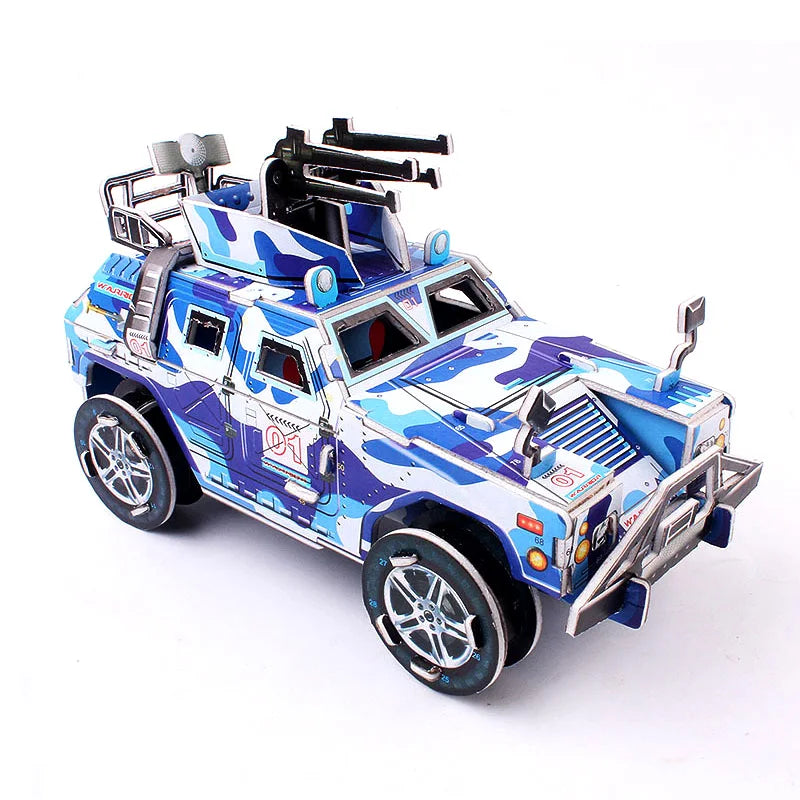 KTX-236371 Children's Creative DIY 3D Foam Paper Puzzle Model Building Toy