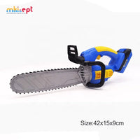 HKM-556371 Kids Electronic Chainsaw Mechanic Toy Set - Realistic Gardening Tools for Ages 2-7, Safe Plastic Design