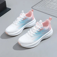 HKM-983379 K2506 New Women's Shoes Summer Mesh Shoes Breathable Thick Sole Elevated Casual Sports Women's Shoes