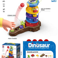 HKM-279571 Dinosaur Ball Drop Toy Set – Educational Rotating Ball Battle Game for Ages 5 and Up