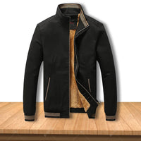HKM-193491 Mens Winter Iacket Coat Velvet Thickened Cold Resistant Warm Windproof Waterproof Plush Standing Collar Men's Coats