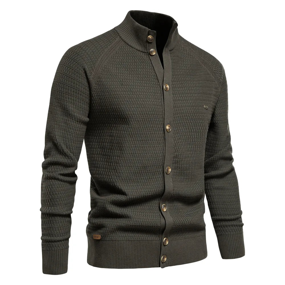 HKM-424019 Customized Men's Business Sweater Knit Sweater Fall and Winter New Cardigan Men's Pullover Coat