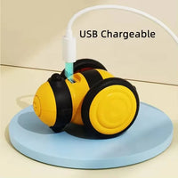 HKM-358611 Interactive USB Chargeable Automatic Bee Cat Toy for Engaging Playtime