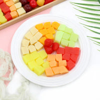 KI liangpeng Simulation PVC fruit block Strawberry Hami melon cut model DIY food accessory decoration photography prop