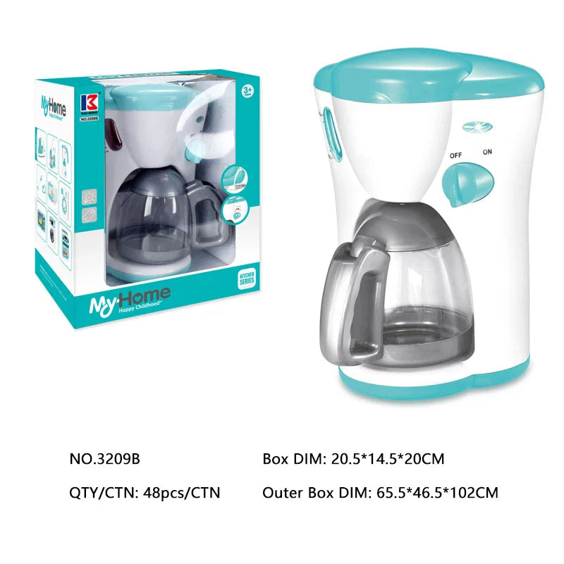 KTX-322323 Children's Pretend Play Kitchen Set with Coffee Machine for Imaginative Role Play