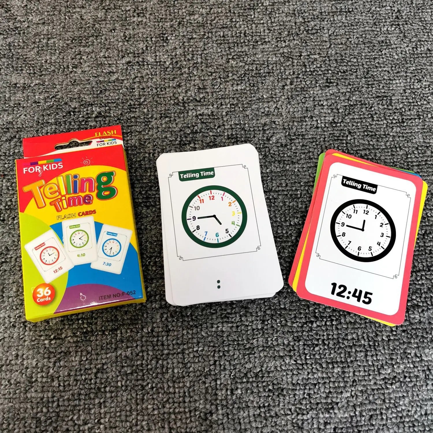 KTX-542483 Early Education Colour Flash Cards for Infant Cognitive Development and English Vocabulary Skills