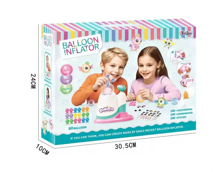 HKM-575635 Magic Balloon Inflator Plastic Toy for Kids - Educational DIY Activity