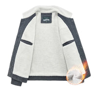 HKM-685011 Winter Jackets Lamb Down Casual Work Clothes Thickened Plush Cotton Corduroy Jackets Baseball Camping Sports Men's Coats