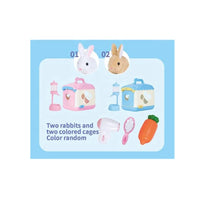 HKM-375571 Plush Rabbit Simulation Toy with Sound for Pretend Play - Ages 2 to 7