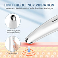 HKM-308691 Sonic Eye Massager with Warm Treatment and Cream Booster for Dark Circles and Puffiness Relief