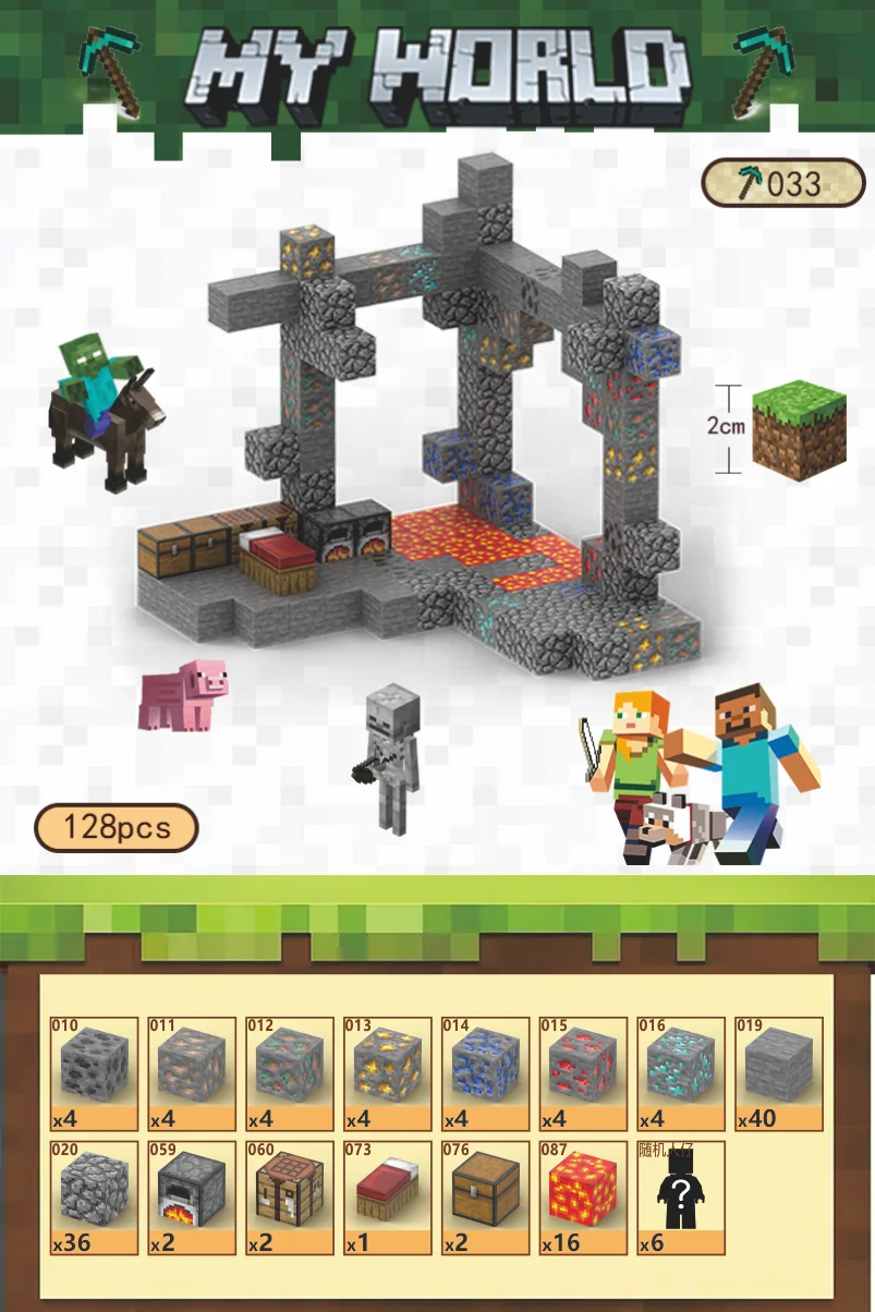 KTX-997779 Magnetic Cube Building Block Set - 2cm DIY Sensory Game for Creative Play and STEM Learning