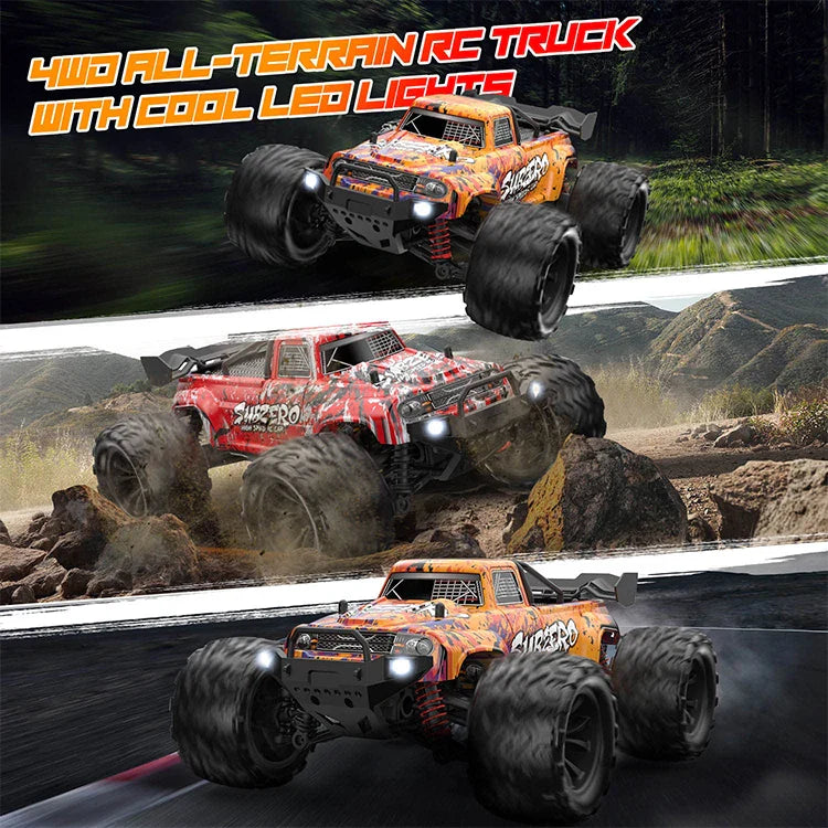 HKM-331603 Waterproof 1/16 Remote Control Racing Car - 40+ MPH, Dual Motor, 60M Range, Ready-to-Go