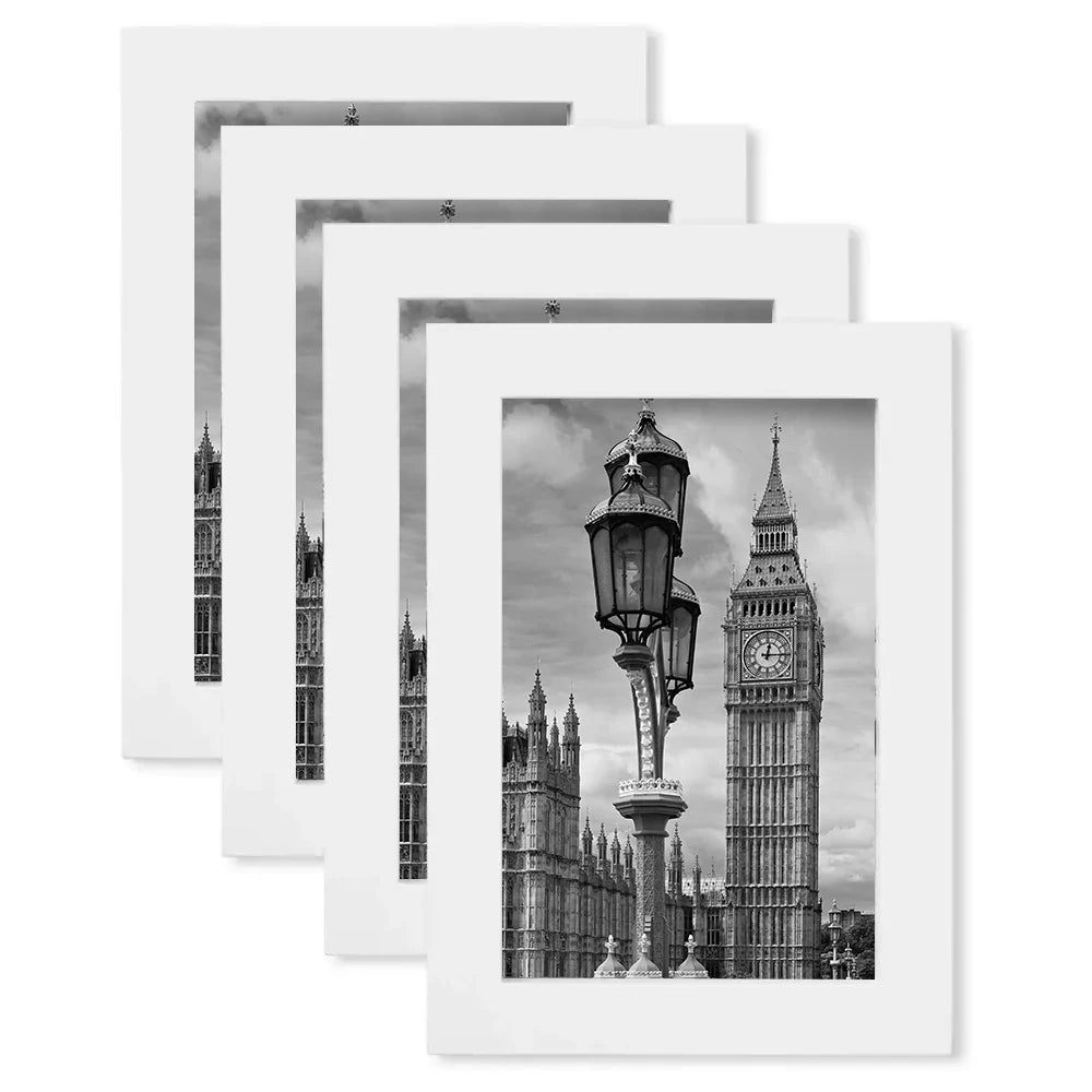 KTX-833683 Black and White Poster Picture Frames in Various Sizes: 4x6, 5x7, 6x8, 8x10, A1, A2, A3, A4, A5, 11x14, 12x16, 12x18, 16x20, 18x24, 24x36
