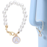 HKM-478355 Keychain Backpack Cup Accessory Chain With Lobster Clasp Hanging Letters Cup Handle Personalized Initial Chain Keychain Charm
