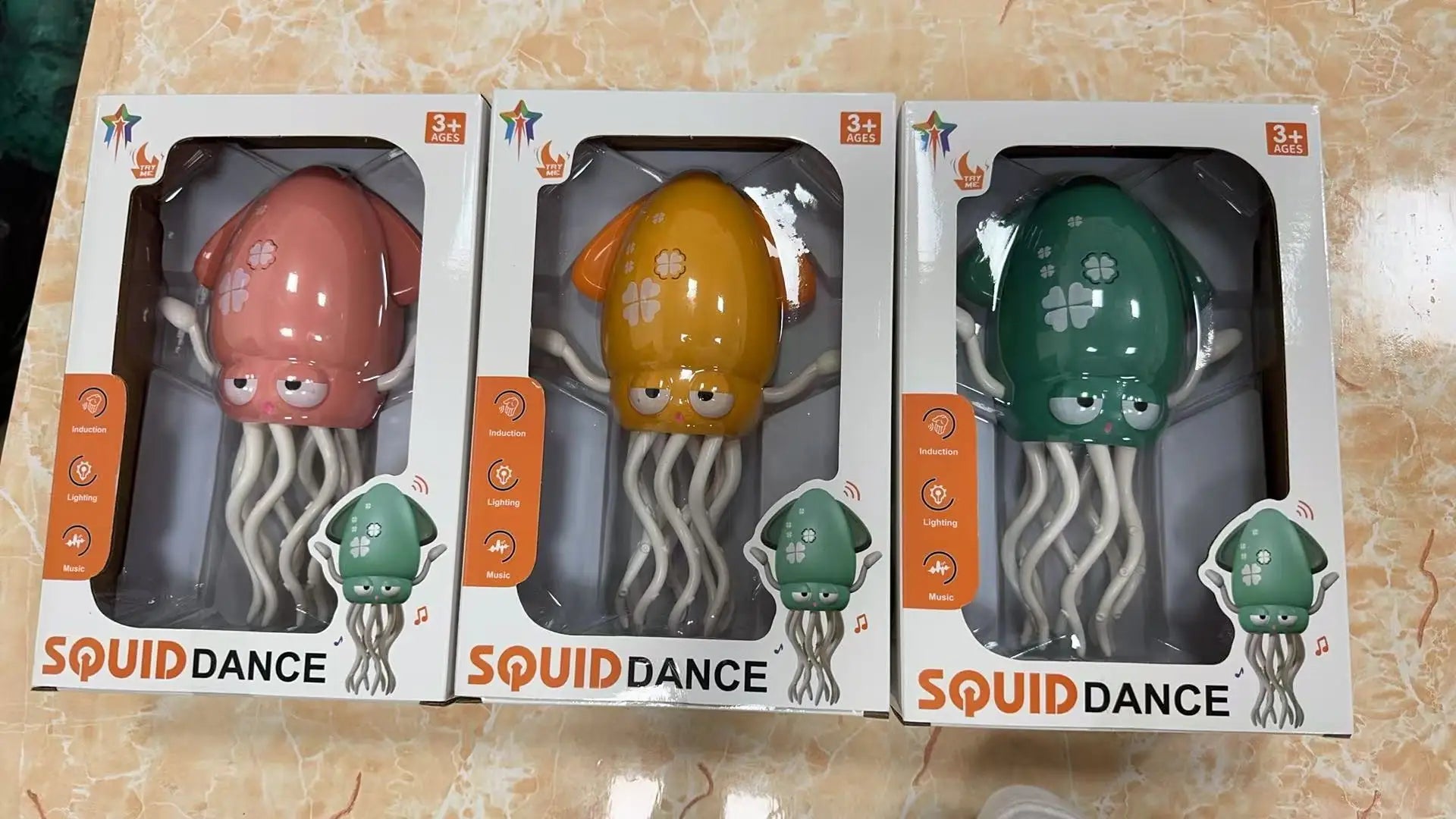 HKM-984659 Interactive Electric Induction Dancing Octopus Toy with Lights for Kids